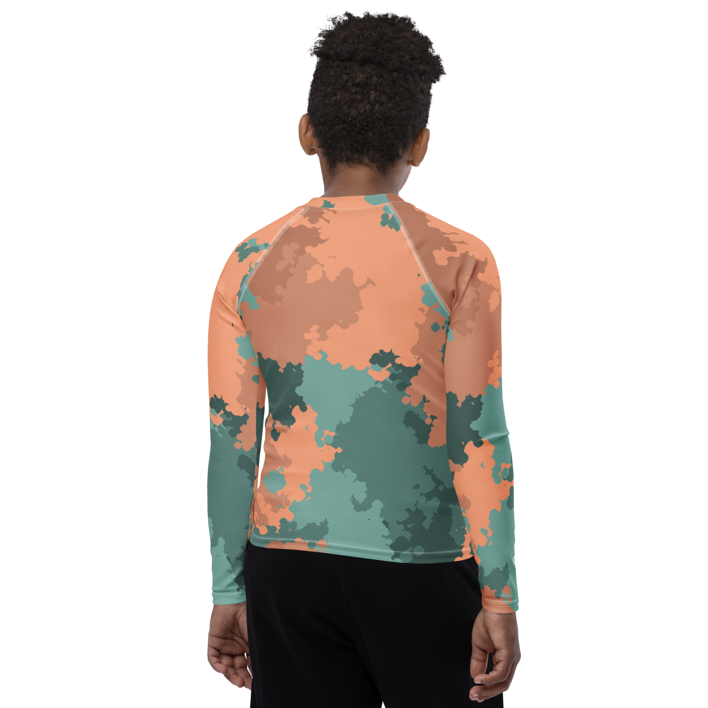 Michigan Upper Peninsula Rash Guard (w/ UP Outline) | Youth - Copper Country Camo