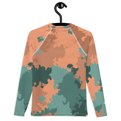 Michigan Upper Peninsula Rash Guard (w/ UP Outline) | Youth - Copper Country Camo