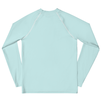 Michigan Upper Peninsula Rash Guard (w/ UP Outline) | Youth - Cyan