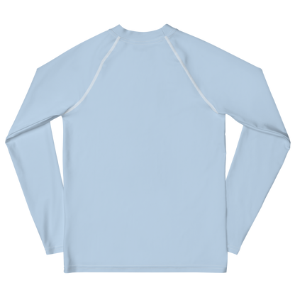 Michigan Upper Peninsula Rash Guard (w/ UP Outline) | Youth - Light Blue