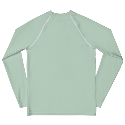 Michigan Upper Peninsula Rash Guard (w/ UP Outline) | Youth - Sea Green