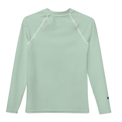 Michigan Upper Peninsula Rash Guard (w/ UP Outline) | Youth - Sea Green