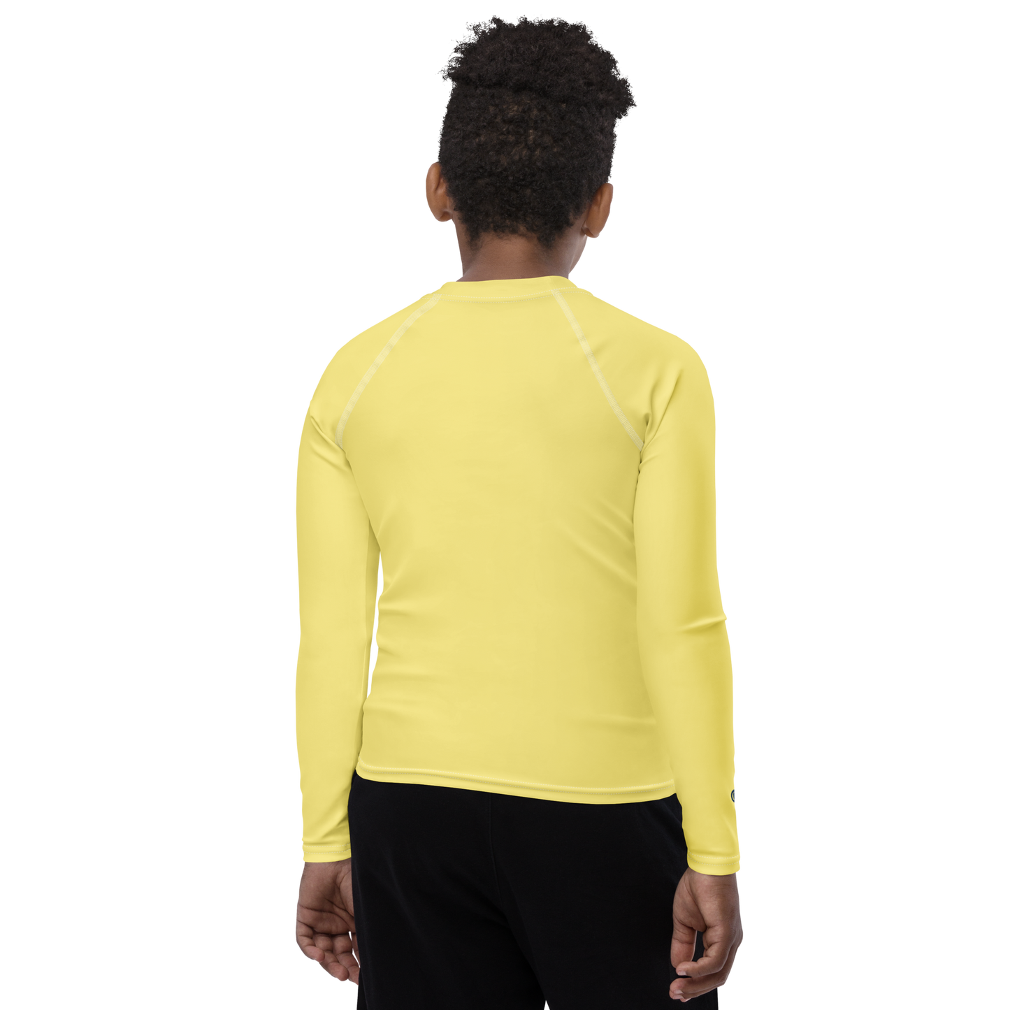 Michigan Upper Peninsula Rash Guard (w/ UP Outline) | Youth - Cherry Yellow