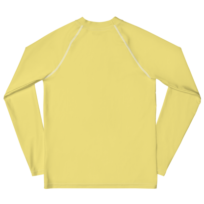 Michigan Upper Peninsula Rash Guard (w/ UP Outline) | Youth - Cherry Yellow