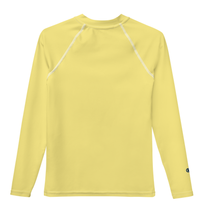 Michigan Upper Peninsula Rash Guard (w/ UP Outline) | Youth - Cherry Yellow