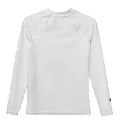 Michigan Upper Peninsula Rash Guard (w/ UP Outline) | Youth - Birch Bark White