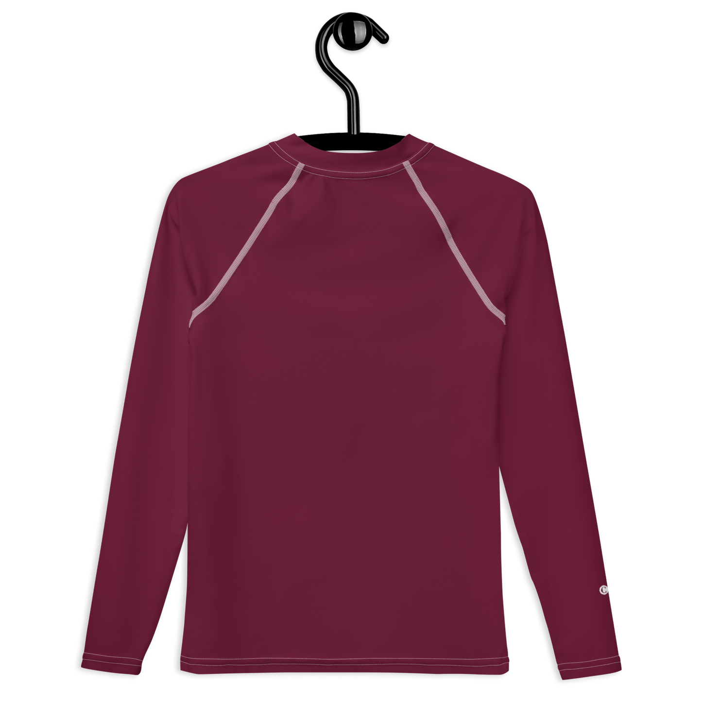 Michigan Upper Peninsula Rash Guard (w/ UP USA Flag) | Youth - Old Mission Burgundy