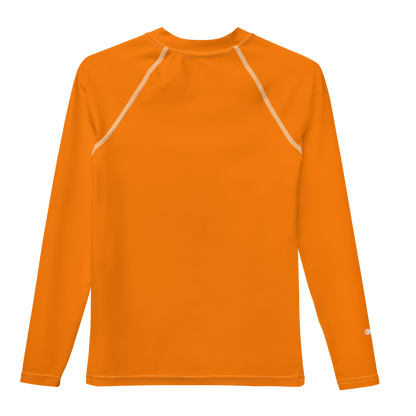 Michigan Upper Peninsula Rash Guard (w/ UP USA Flag) | Youth - Safety Orange