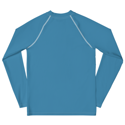 Michigan Upper Peninsula Rash Guard (w/ UP USA Flag) | Youth - Lake Michigan Blue