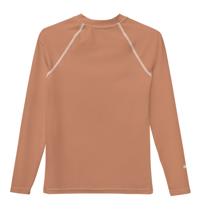 Michigan Upper Peninsula Rash Guard (w/ UP USA Flag) | Youth - Copper Color