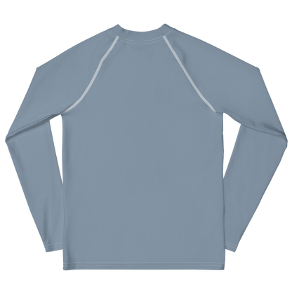 Michigan Upper Peninsula Rash Guard (w/ UP USA Flag) | Youth - B-24 Grey