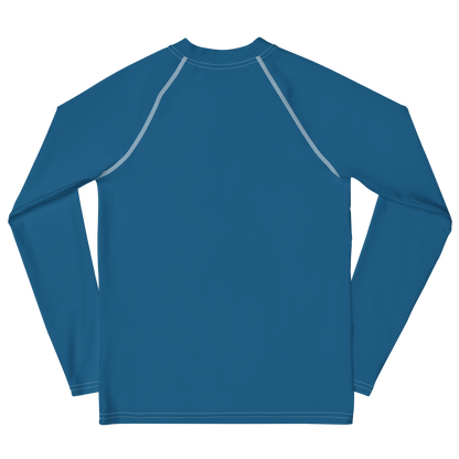 Michigan Upper Peninsula Rash Guard (w/ UP USA Flag) | Youth - Blueberry