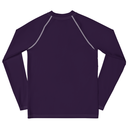 Michigan Upper Peninsula Rash Guard (w/ UP USA Flag) | Youth - Blackcurrant