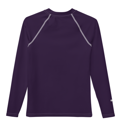 Michigan Upper Peninsula Rash Guard (w/ UP USA Flag) | Youth - Blackcurrant