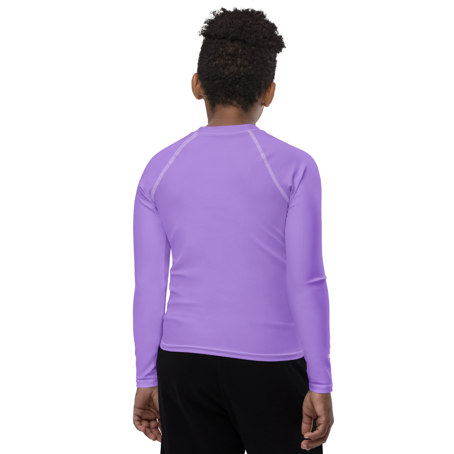 Michigan Upper Peninsula Rash Guard (w/ UP USA Flag) | Youth - Lavender