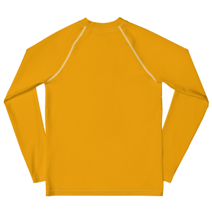 Michigan Upper Peninsula Rash Guard (w/ UP USA Flag) | Youth - Birch Leaf Orange