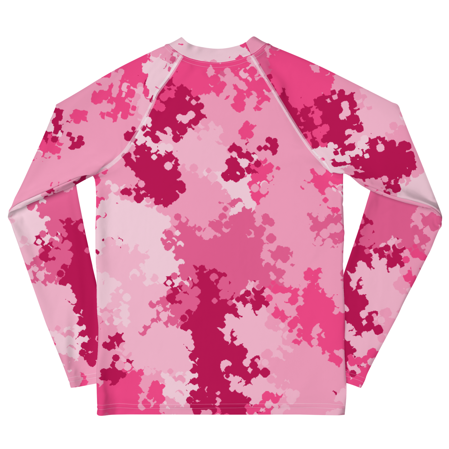 Michigan Upper Peninsula Rash Guard (w/ UP USA Flag) | Youth - Pink Camo