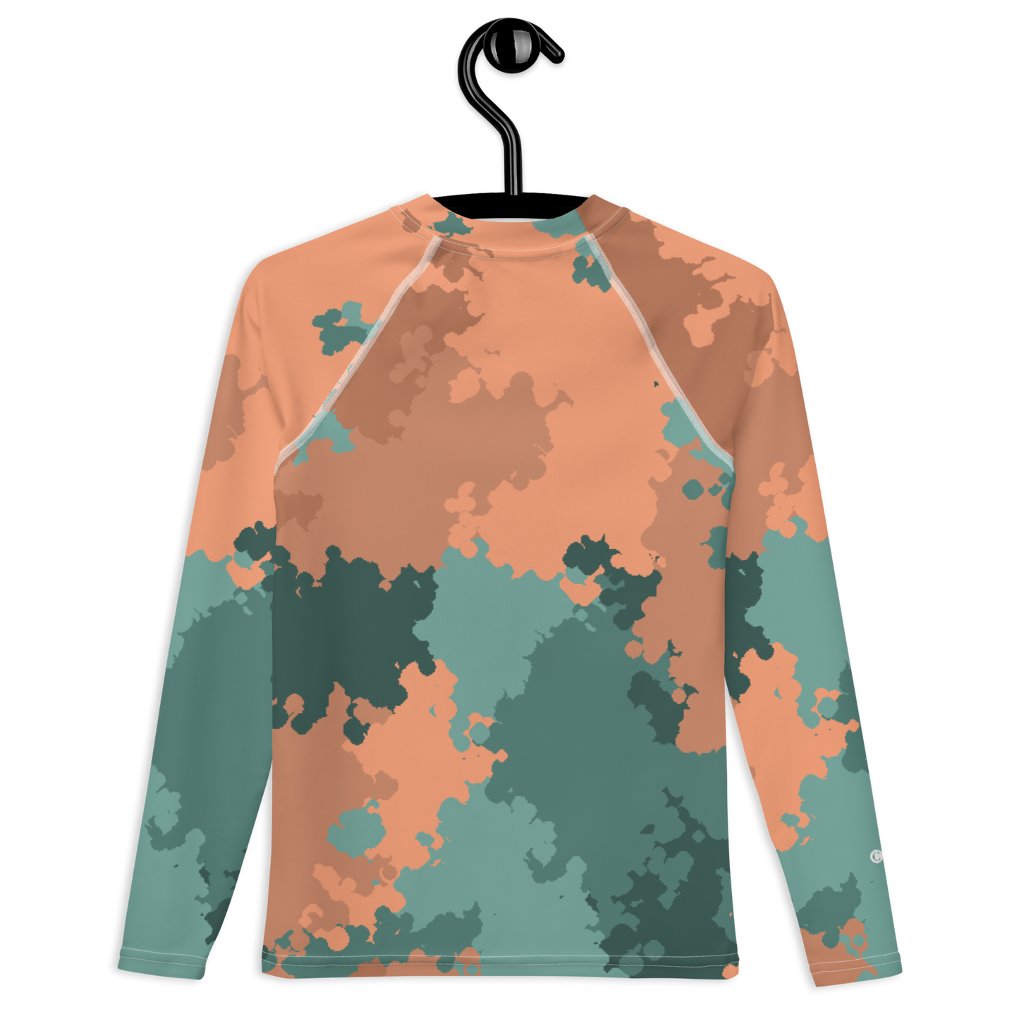 Michigan Upper Peninsula Rash Guard (w/ UP USA Flag) | Youth - Copper Country Camo