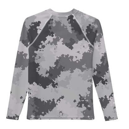 Michigan Upper Peninsula Rash Guard (w/ UP USA Flag) | Youth - Iron Ore Camo