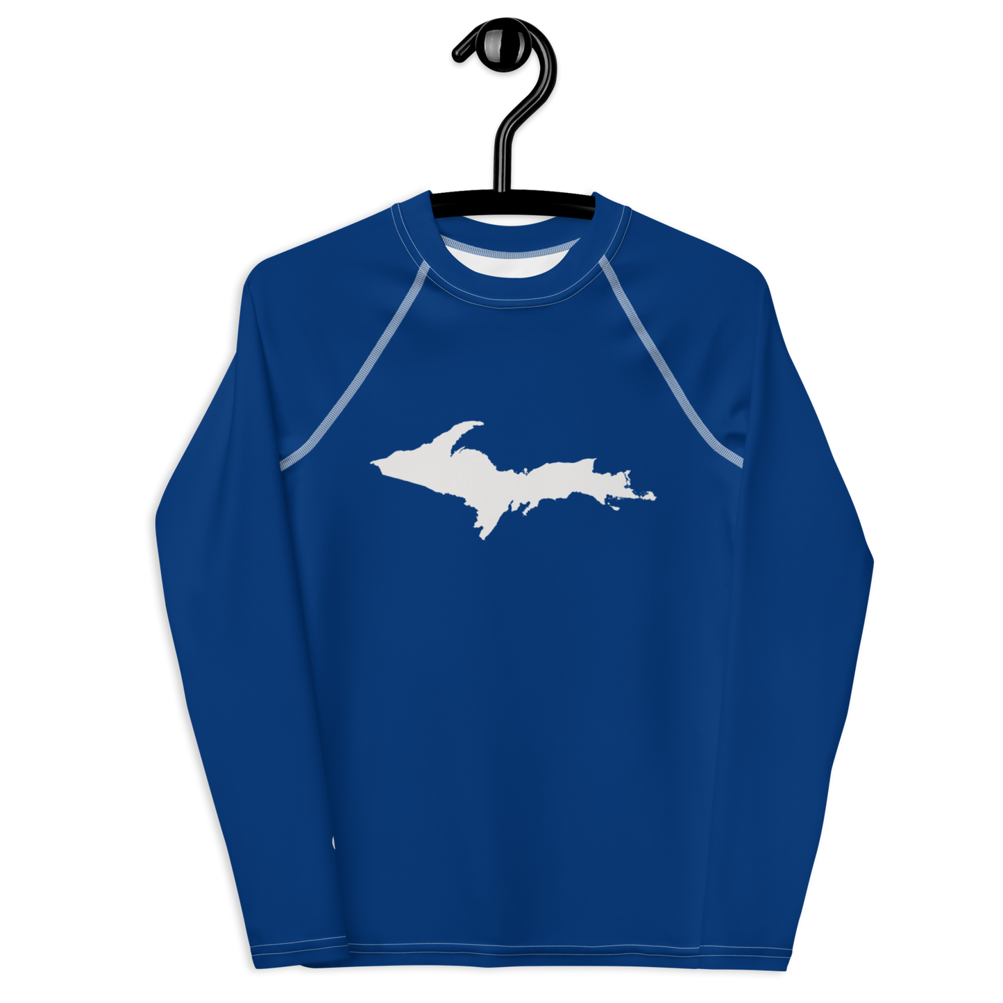 Michigan Upper Peninsula Rash Guard (w/ UP Outline) | Youth - Dearborn Blue