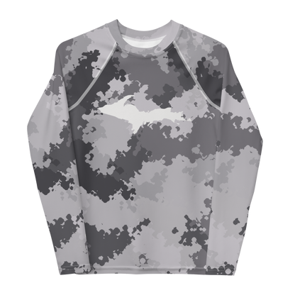 Michigan Upper Peninsula Rash Guard (w/ UP Outline) | Youth - Iron Ore Camo