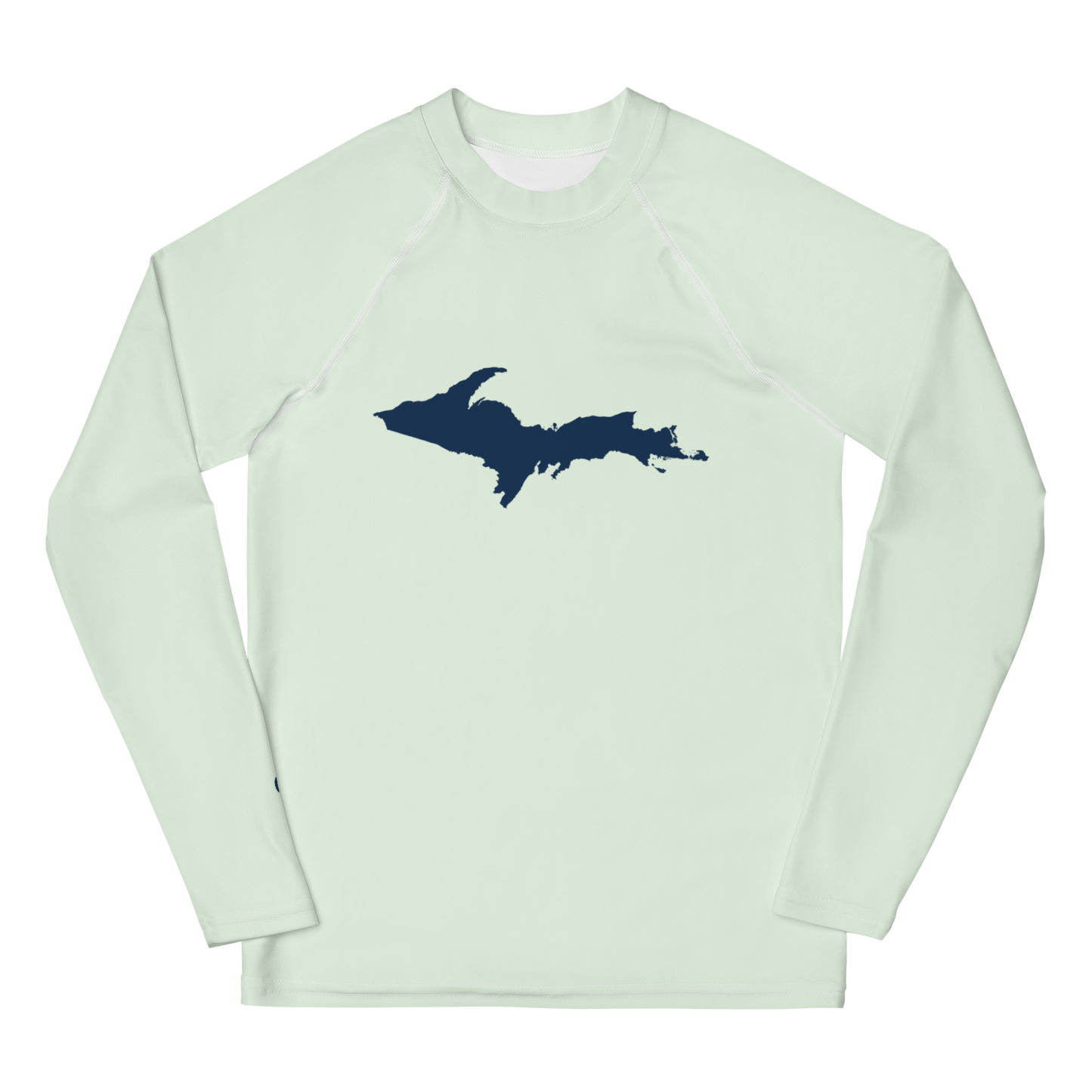 Michigan Upper Peninsula Rash Guard (w/ UP Outline) | Youth - Dew Green