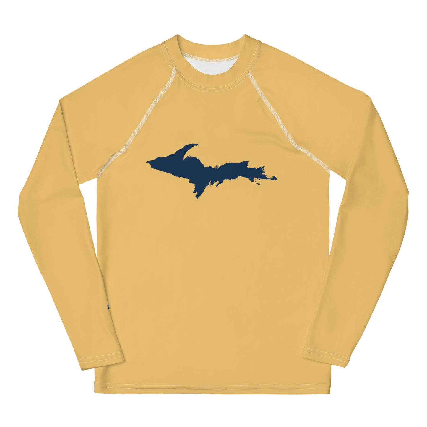 Michigan Upper Peninsula Rash Guard (w/ UP Outline) | Youth - Citrine