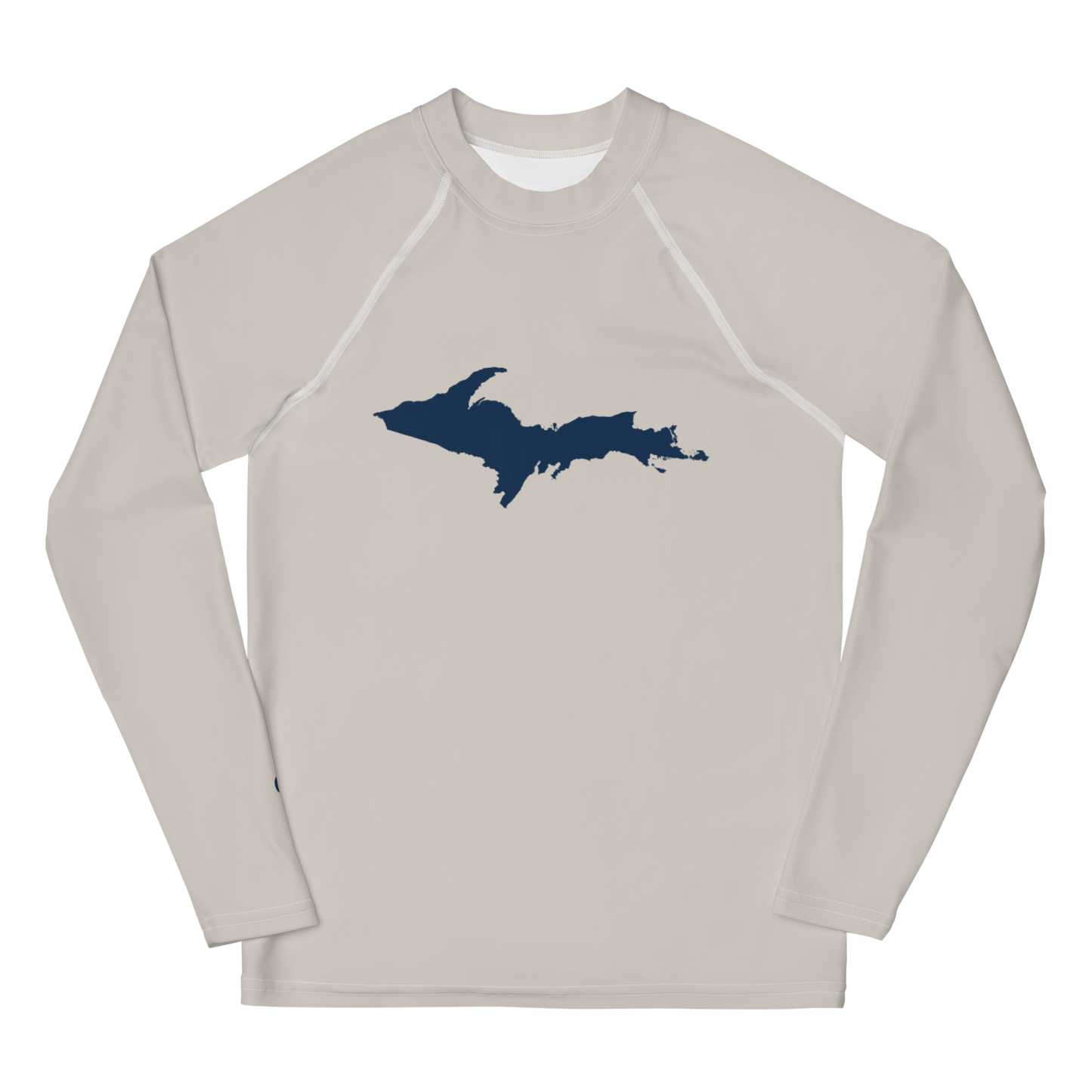 Michigan Upper Peninsula Rash Guard (w/ UP Outline) | Youth - Canvas Color