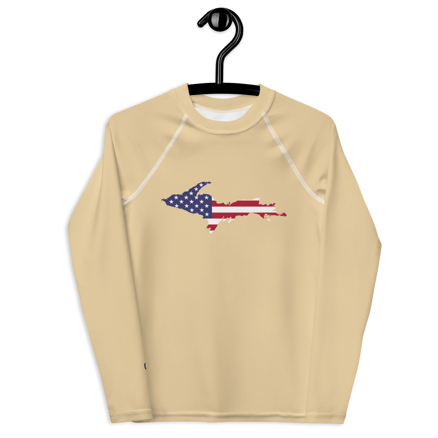 Michigan Upper Peninsula Rash Guard (w/ UP USA Flag) | Youth - Maple Color