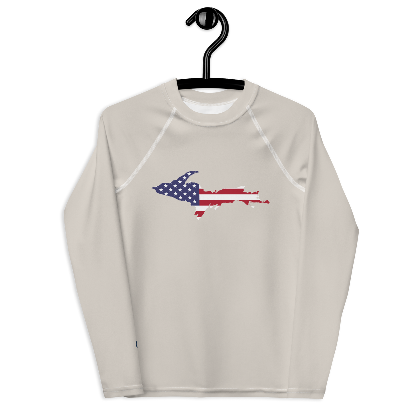 Michigan Upper Peninsula Rash Guard (w/ UP USA Flag) | Youth - Canvas Color