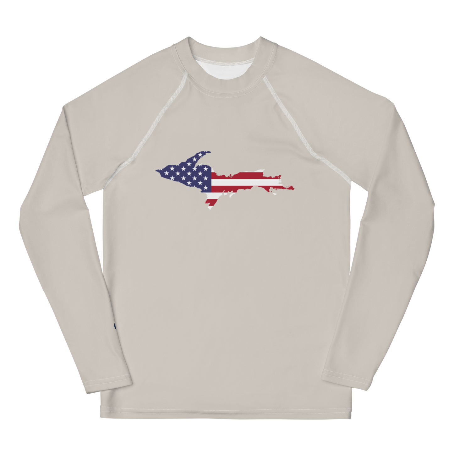 Michigan Upper Peninsula Rash Guard (w/ UP USA Flag) | Youth - Canvas Color