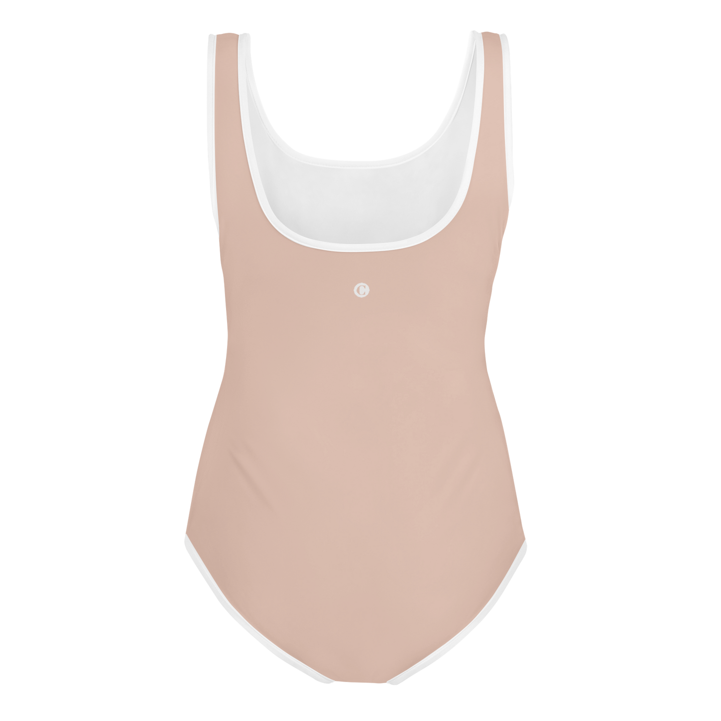 Michigan Upper Peninsula Youth Swimsuit (w/ UP Outline) | Rose Gold