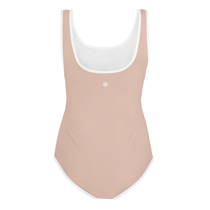 Michigan Upper Peninsula Youth Swimsuit (w/ UP Outline) | Rose Gold