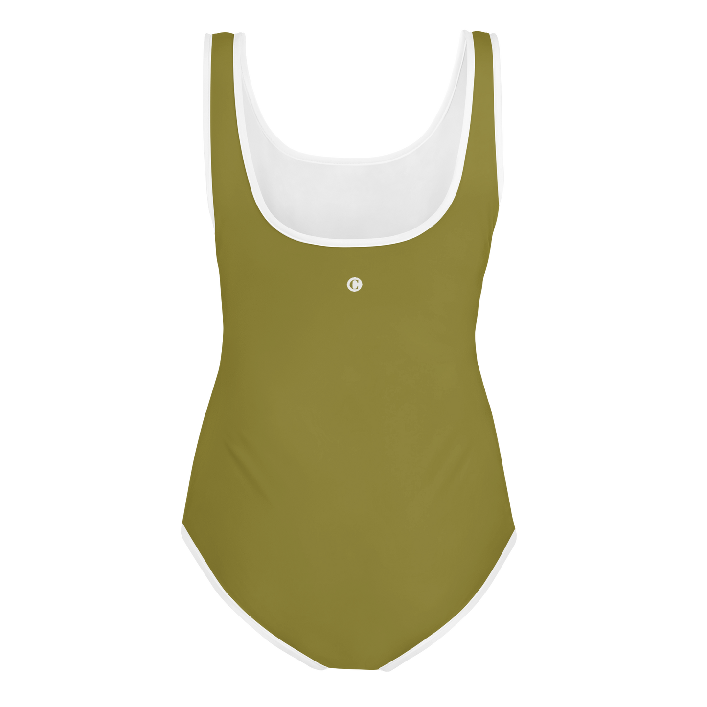 Michigan Upper Peninsula Youth Swimsuit (w/ UP Outline) | Scrub Gold