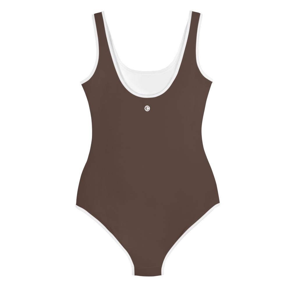 Michigan Upper Peninsula Youth Swimsuit (w/ UP Outline) | Hickory Color