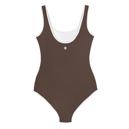 Michigan Upper Peninsula Youth Swimsuit (w/ UP Outline) | Hickory Color