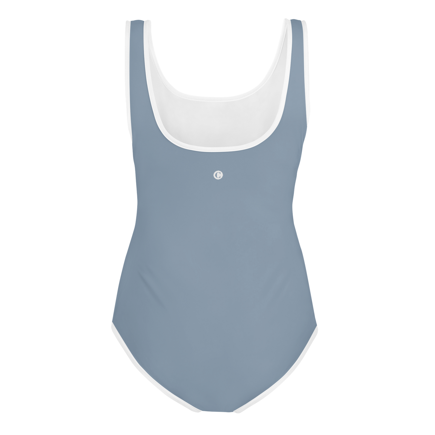 Michigan Upper Peninsula Youth Swimsuit (w/ UP Outline) | B-24 Grey