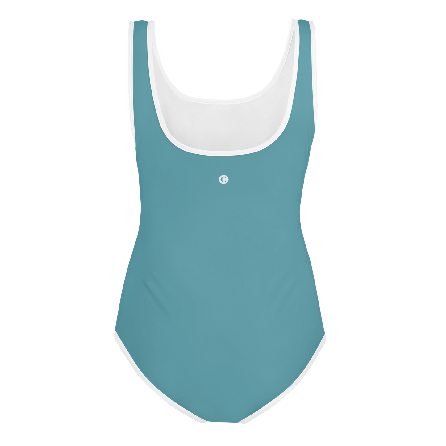 Michigan Upper Peninsula Youth Swimsuit (w/ UP Outline) | Lake Huron Blue