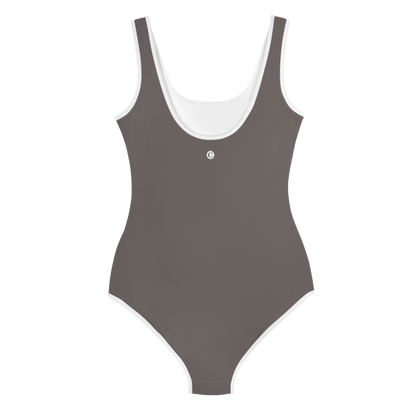 Michigan Upper Peninsula Youth Swimsuit (w/ UP Outline) | Warren Tank Grey