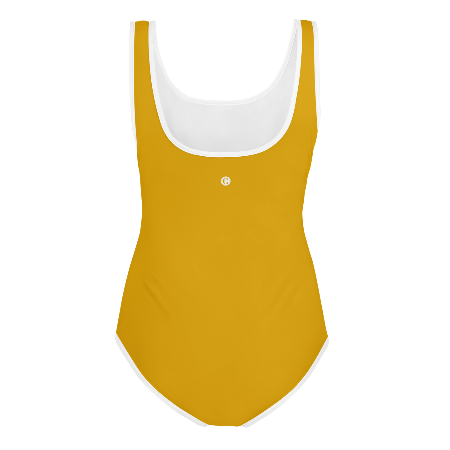 Michigan Upper Peninsula Youth Swimsuit (w/ UP Outline) | Gold