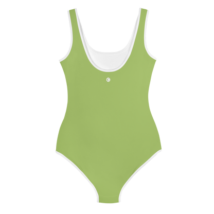 Michigan Upper Peninsula Youth Swimsuit (w/ UP Outline) | Gooseberry Green