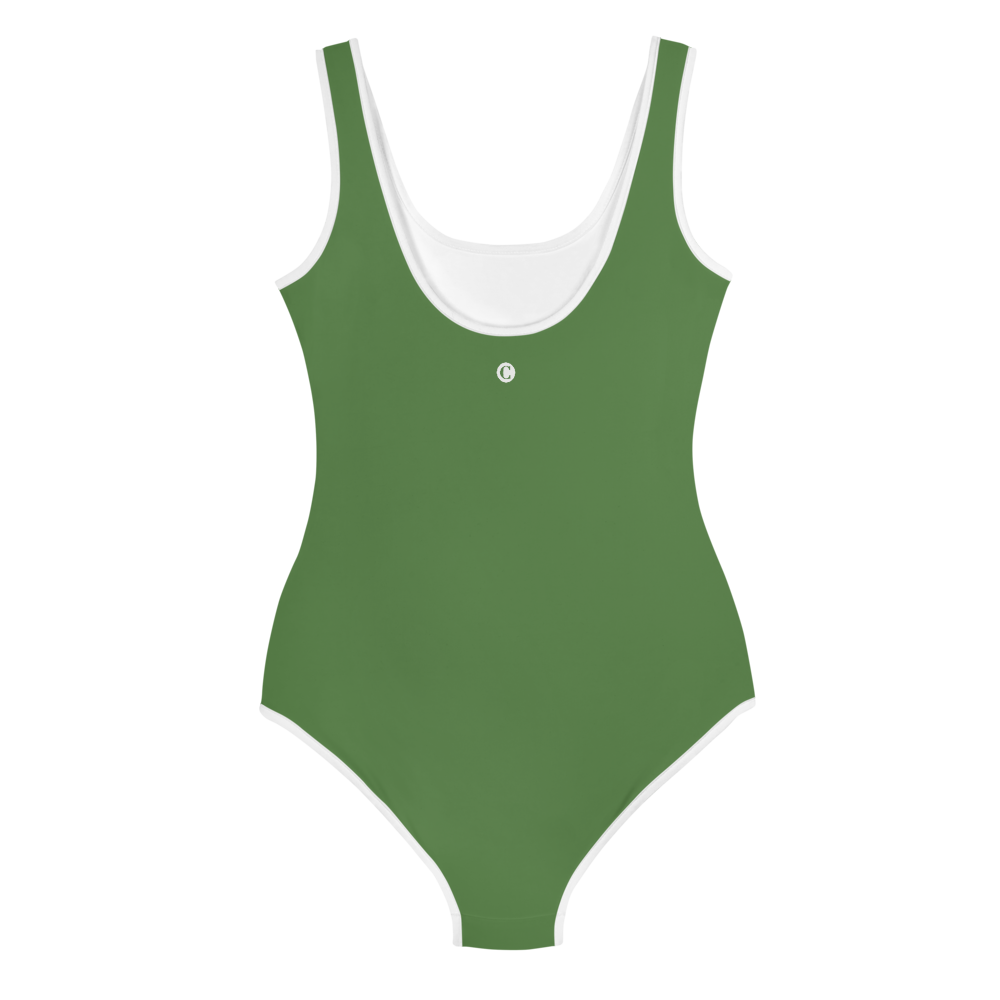 Michigan Upper Peninsula Youth Swimsuit (w/ UP Outline) | Pine Green