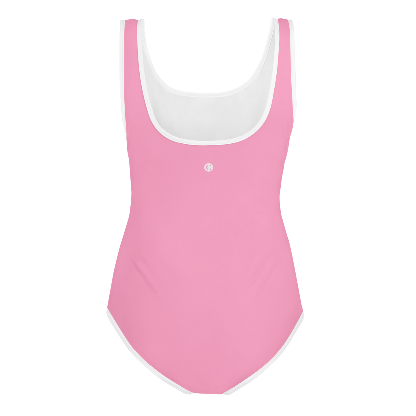 Michigan Upper Peninsula Youth Swimsuit (w/ UP Outline) | '67 Caddie Pink