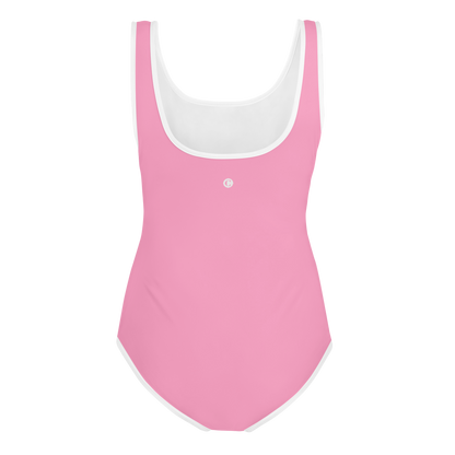 Michigan Upper Peninsula Youth Swimsuit (w/ UP Outline) | '67 Caddie Pink