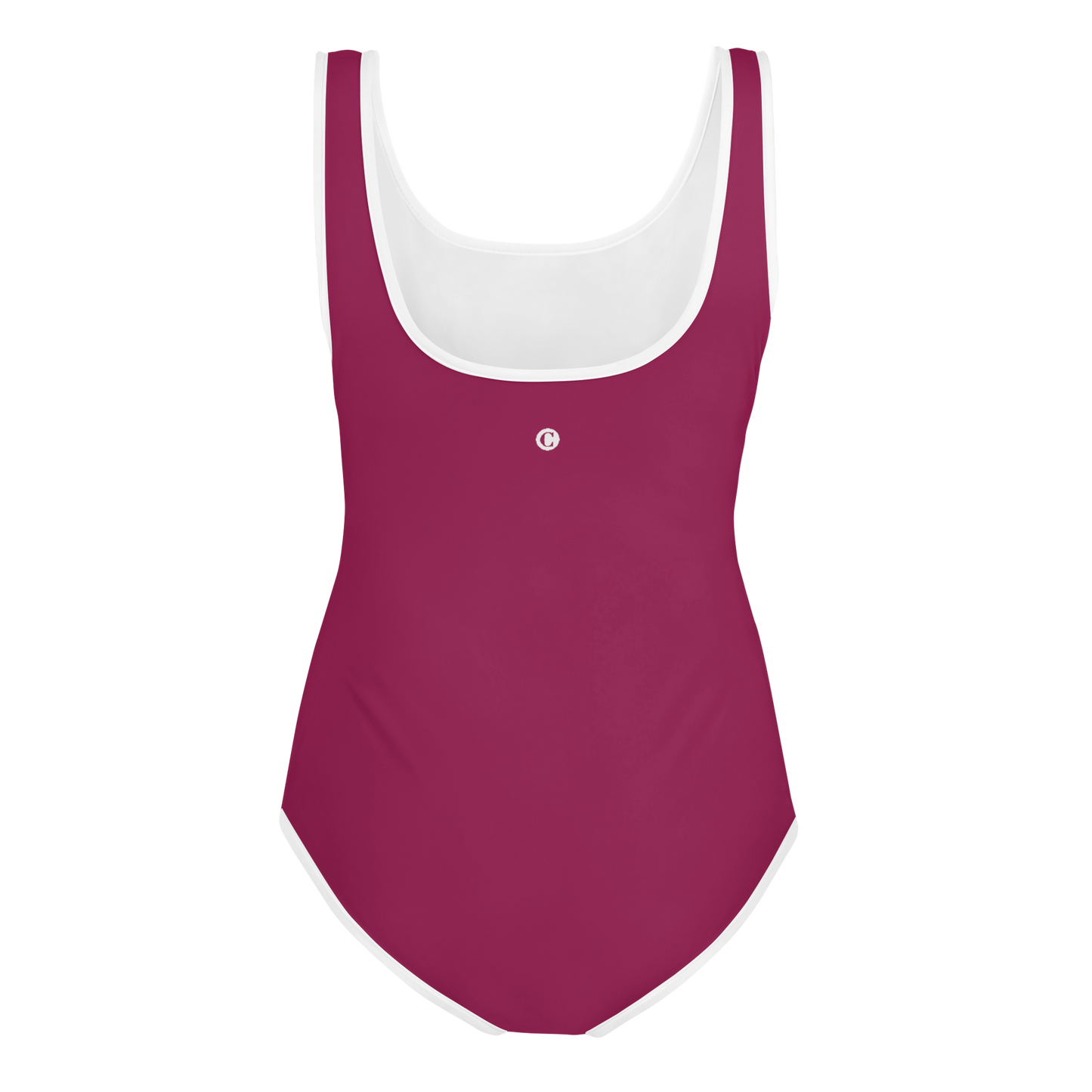 Michigan Upper Peninsula Youth Swimsuit (w/ UP Outline) | Ruby Red