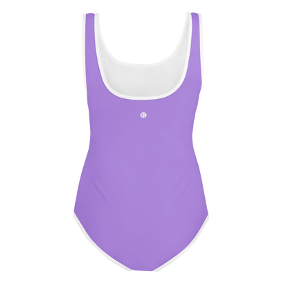 Michigan Upper Peninsula Youth Swimsuit (w/ UP Outline) | Lavender