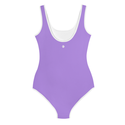 Michigan Upper Peninsula Youth Swimsuit (w/ UP Outline) | Lavender