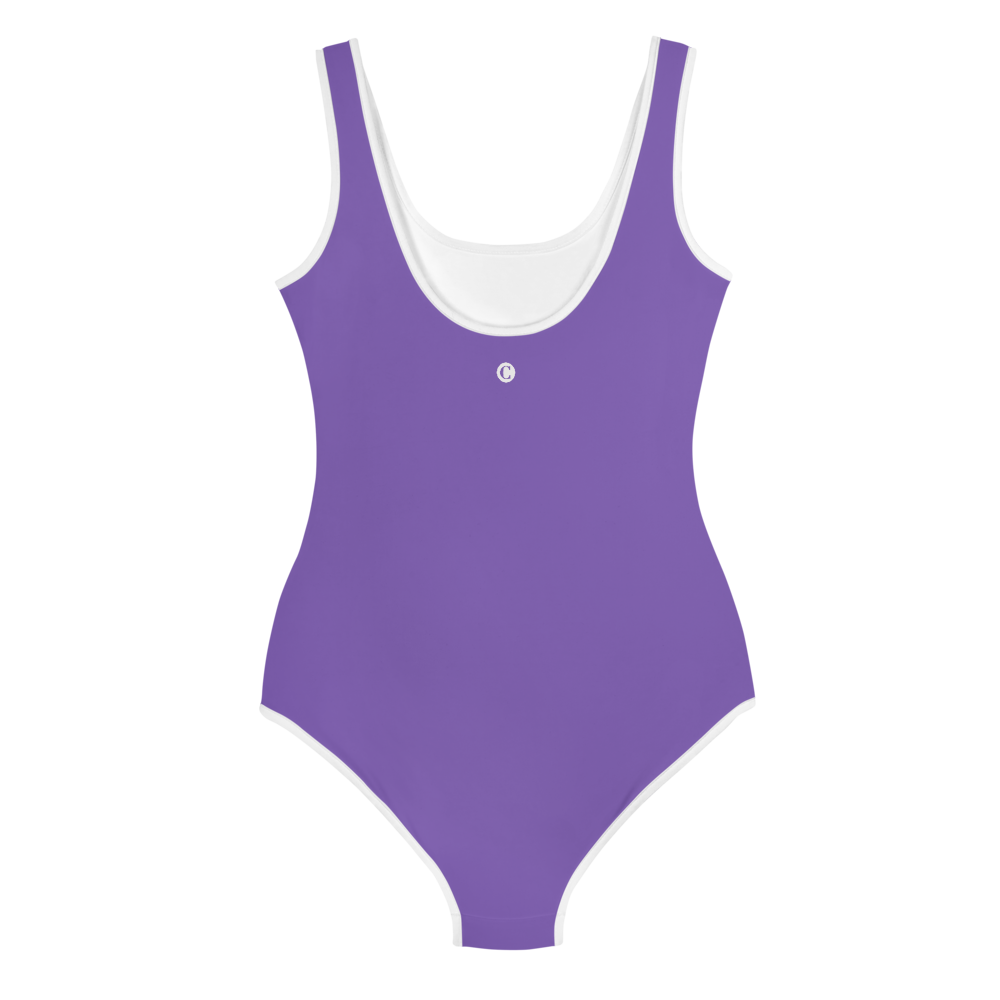 Michigan Upper Peninsula Youth Swimsuit (w/ UP Outline) | Lake Iris