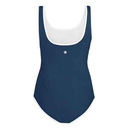 Michigan Upper Peninsula Youth Swimsuit (w/ UP Outline) | Navy