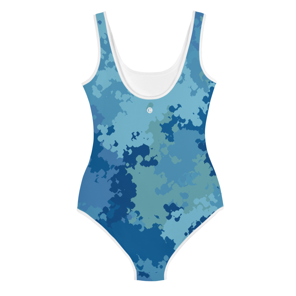 Michigan Upper Peninsula Youth Swimsuit (w/ UP Outline) | Great Lakes Camo